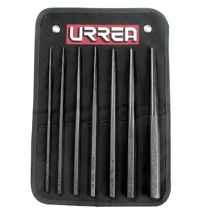 Urrea Punches and drift pins set of 7 pieces. 96A